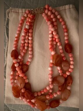 Erin McDermott Four Strand Resin Necklace NEW